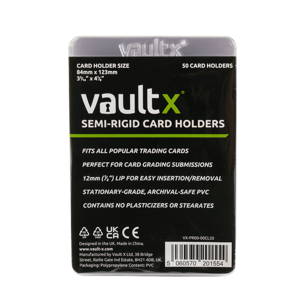 Vault X: Semi-Rigid Card Holders (50 Pack)