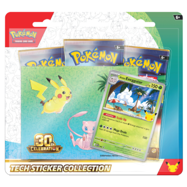 Pokemon TCG: 30th Celebration - Tech Sticker Collection (Alolan Exeggutor)
