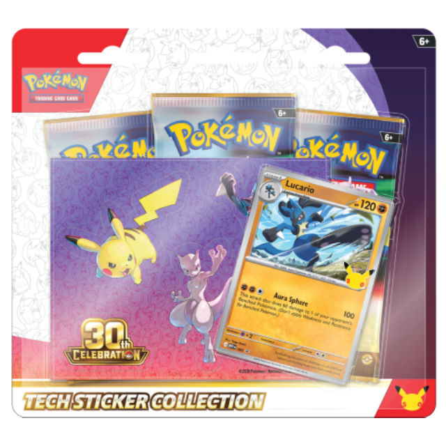 Pokemon TCG: 30th Celebration - Tech Sticker Collection (Lucario)