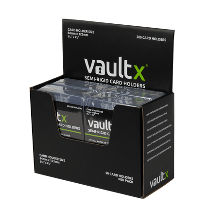 Vault X: Semi-Rigid Card Holders (200 Pack)