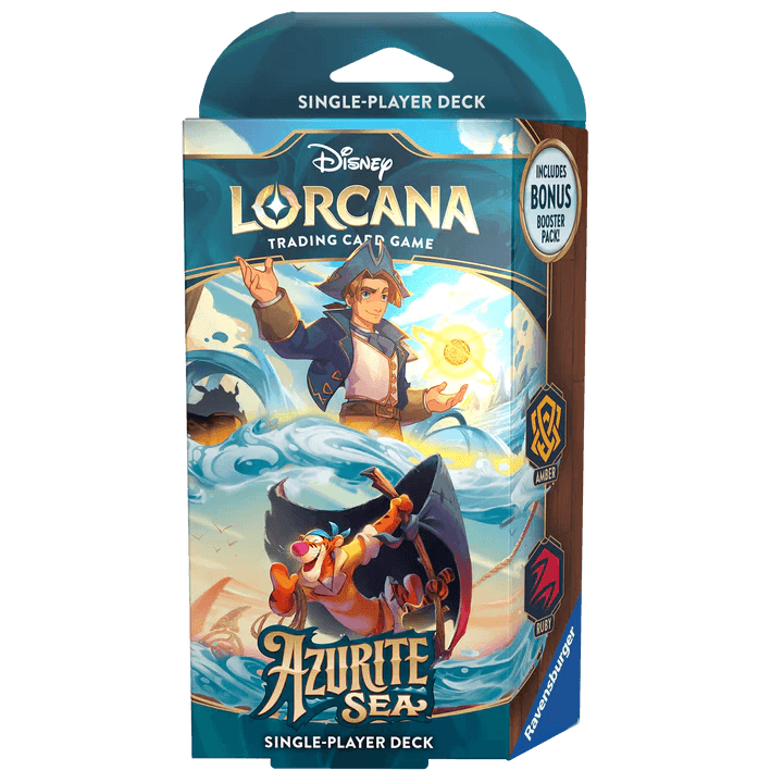 Disney Lorcana Trading Card Game: Azurite Sea - Starter Deck (Jim Hawkins & Tigger)