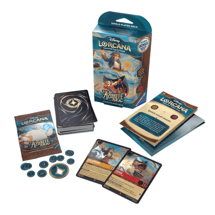 Disney Lorcana Trading Card Game: Azurite Sea - Starter Deck (Jim Hawkins & Tigger)