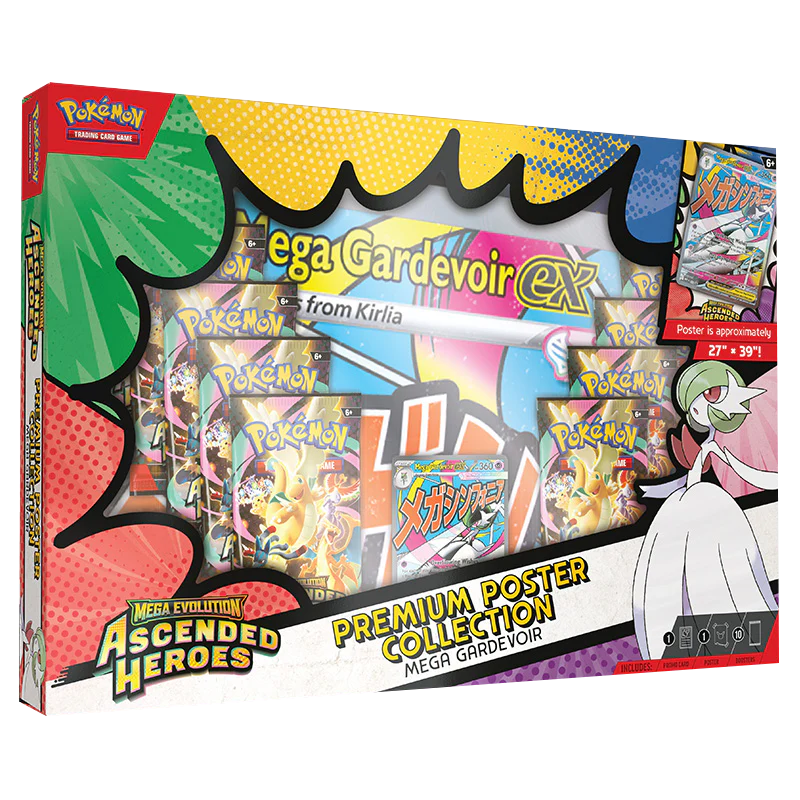Pokemon TCG: Mega Evolution - Ascended Heroes - Premium Poster Collection - Mega Gardevoir
