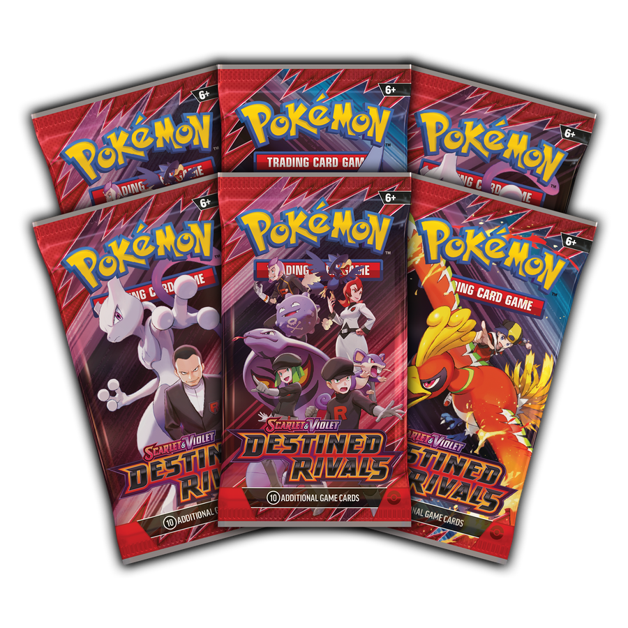 Pokemon TCG: Destined Rivals - 6x Booster Pack Bundle