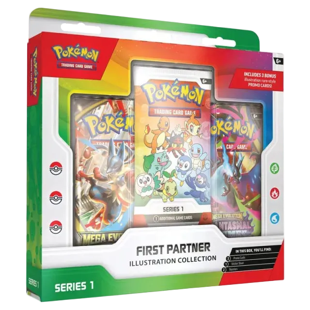 Pokemon TCG: First Partner Illustration Collection Box (Series 1)