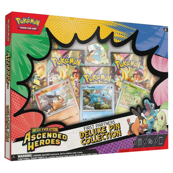 Pokemon TCG: Mega Evolution - Ascended Heroes - Deluxe Pin Collection - First Partners