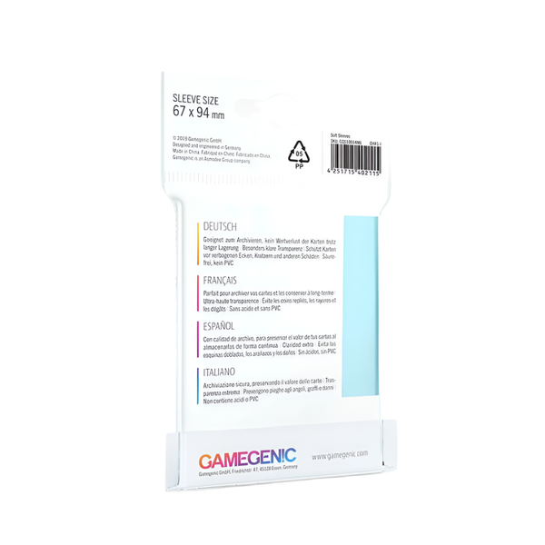 Gamegenic - Soft Sleeves 100 Clear