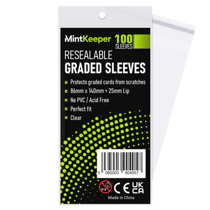 MintKeeper: Graded Sleeves - Resealable - PSA Perfect Fit (100)