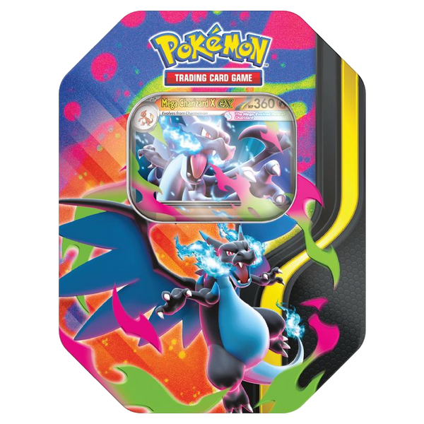 Pokemon TCG: Mega Evolution Tin - Mega Charizard X ex