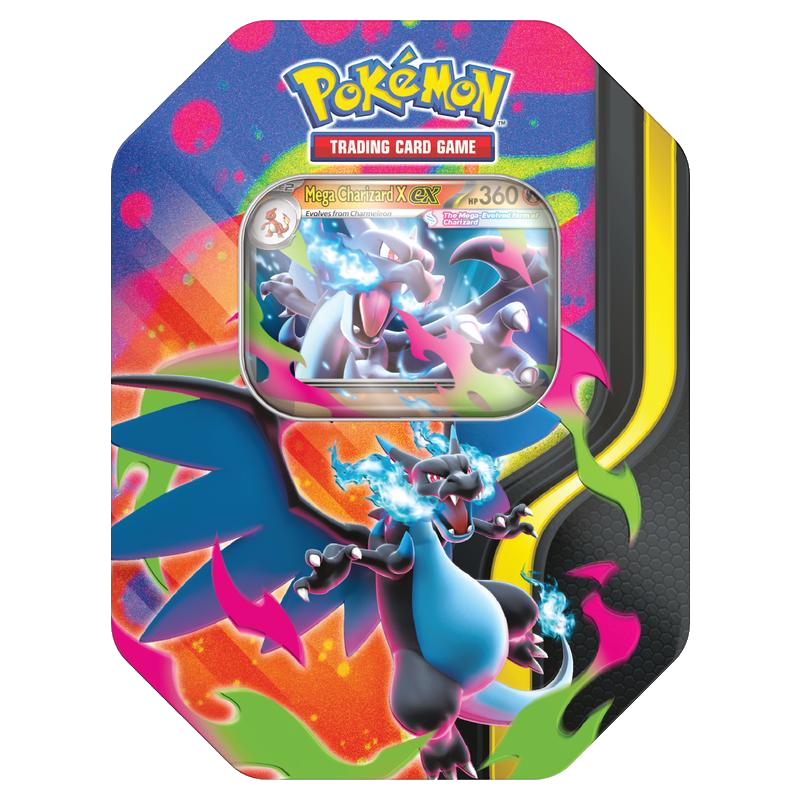 Pokemon TCG: Mega Evolution Tin - Mega Charizard X ex