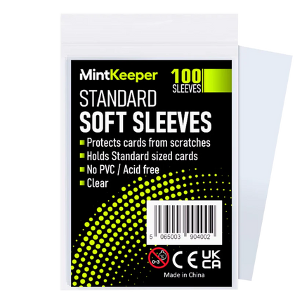 MintKeeper: Standard Soft Card Sleeves (100 Sleeves)