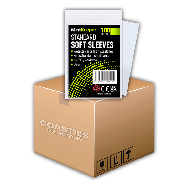 MintKeeper: Standard Soft Card Sleeves - Case of 100 Packs (10,000 Sleeves)