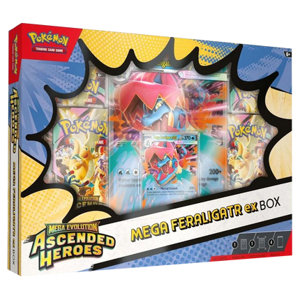 Pokemon TCG: Mega Evolution - Ascended Heroes - Mega Feraligatr ex Box