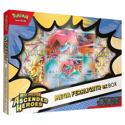 Pokemon TCG: Mega Evolution - Ascended Heroes - Mega Feraligatr ex Box