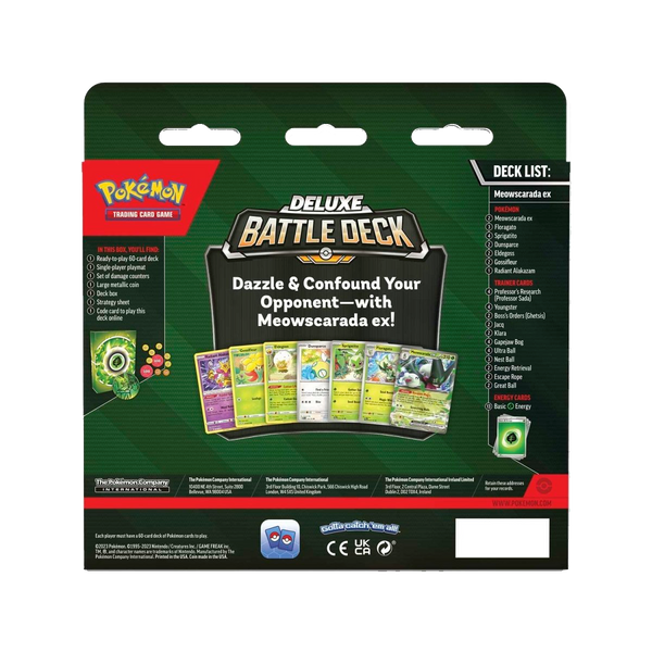 Pokemon TCG: Meowscarada Ex Deluxe Battle Deck
