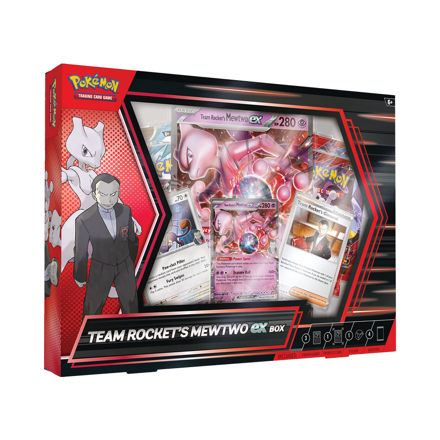 Pokemon TCG: Team Rocket's Mewtwo ex Box