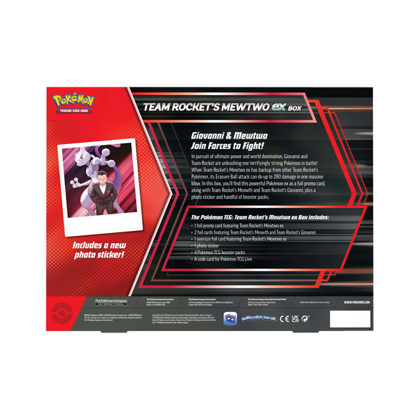 Pokemon TCG: Team Rocket's Mewtwo ex Box