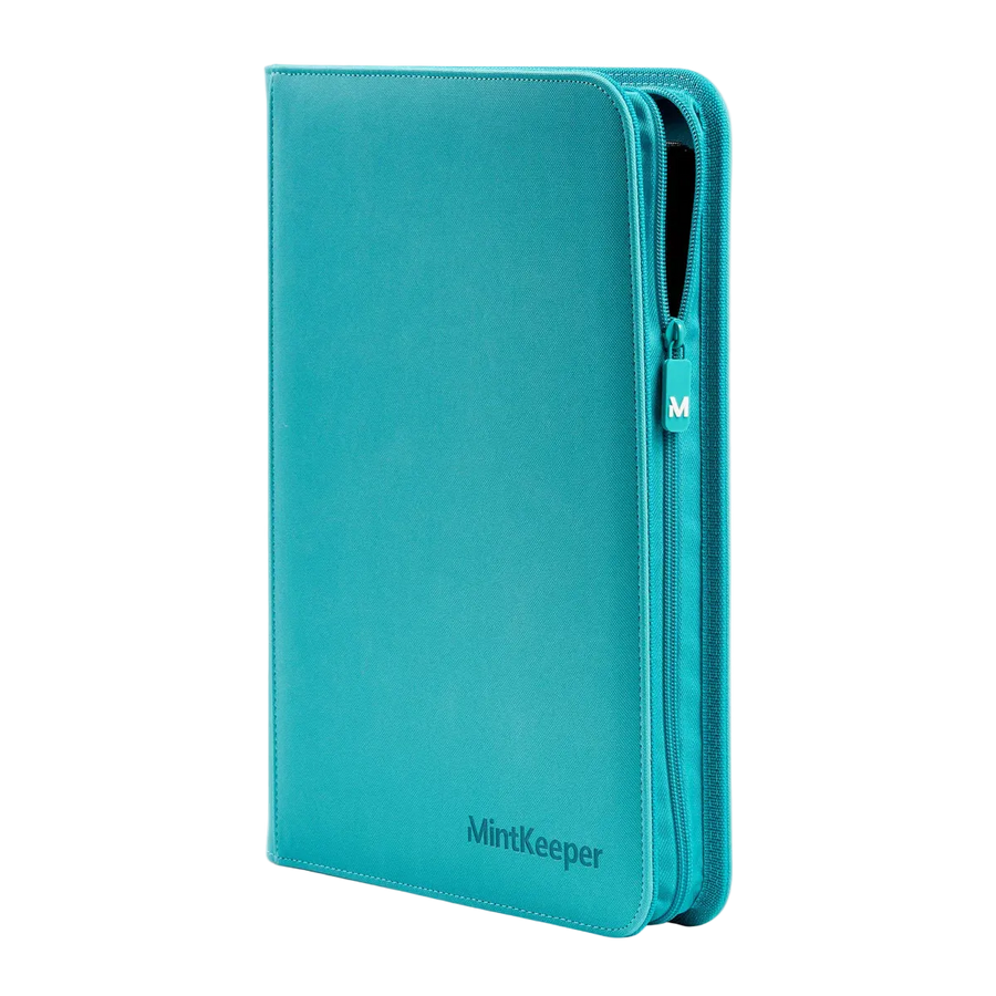 MintKeeper: 9-Pocket 252 Toploader Binder (Aqua)