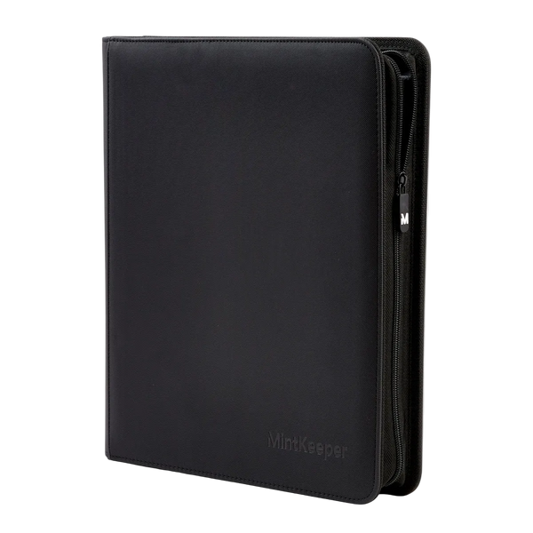 MintKeeper: 12-Pocket Premium Zip Binder (Black)