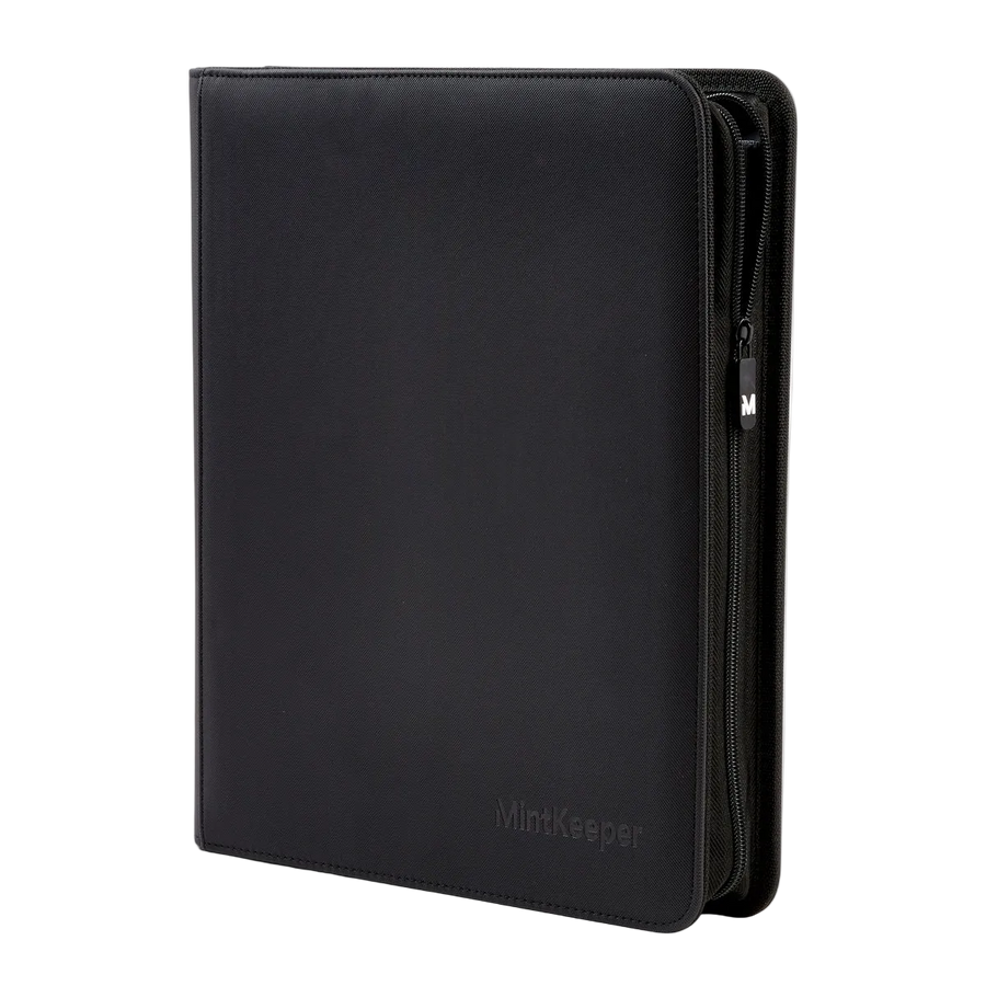 MintKeeper: 12-Pocket Premium Zip Trading Card Binder