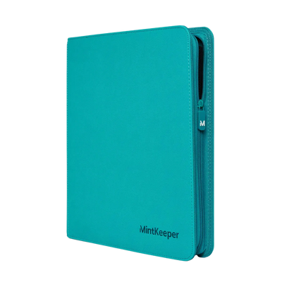 MintKeeper: 12-Pocket Premium Zip Binder (Aqua)