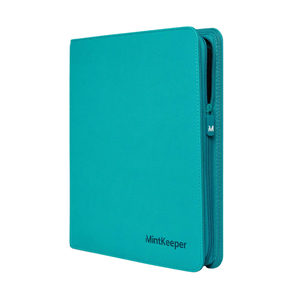 MintKeeper: 12-Pocket Premium Zip Binder (Aqua)