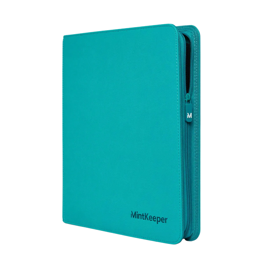 MintKeeper: 12-Pocket Premium Zip Binder (Aqua)
