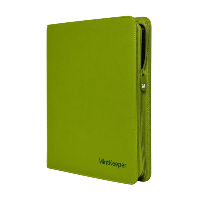 MintKeeper: 12-Pocket Premium Zip Binder (Lime Green)