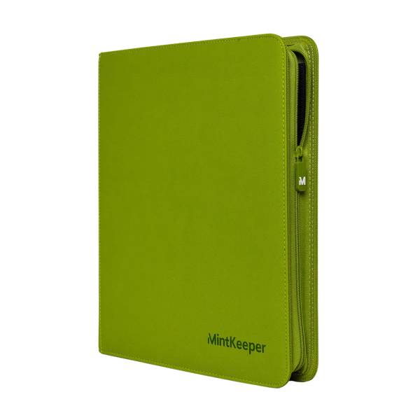 MintKeeper: 12-Pocket Premium Zip Binder (Lime Green)