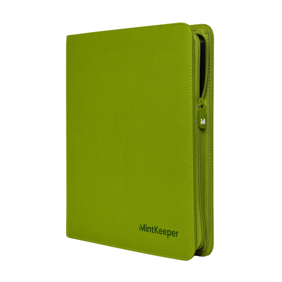 MintKeeper: 12-Pocket Premium Zip Binder (Lime Green)