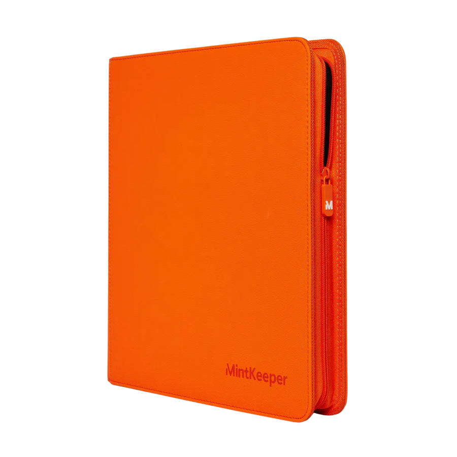 MintKeeper: 12-Pocket Premium Zip Binder (Orange)