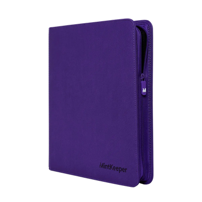 MintKeeper: 12-Pocket Premium Zip Binder (Purple)