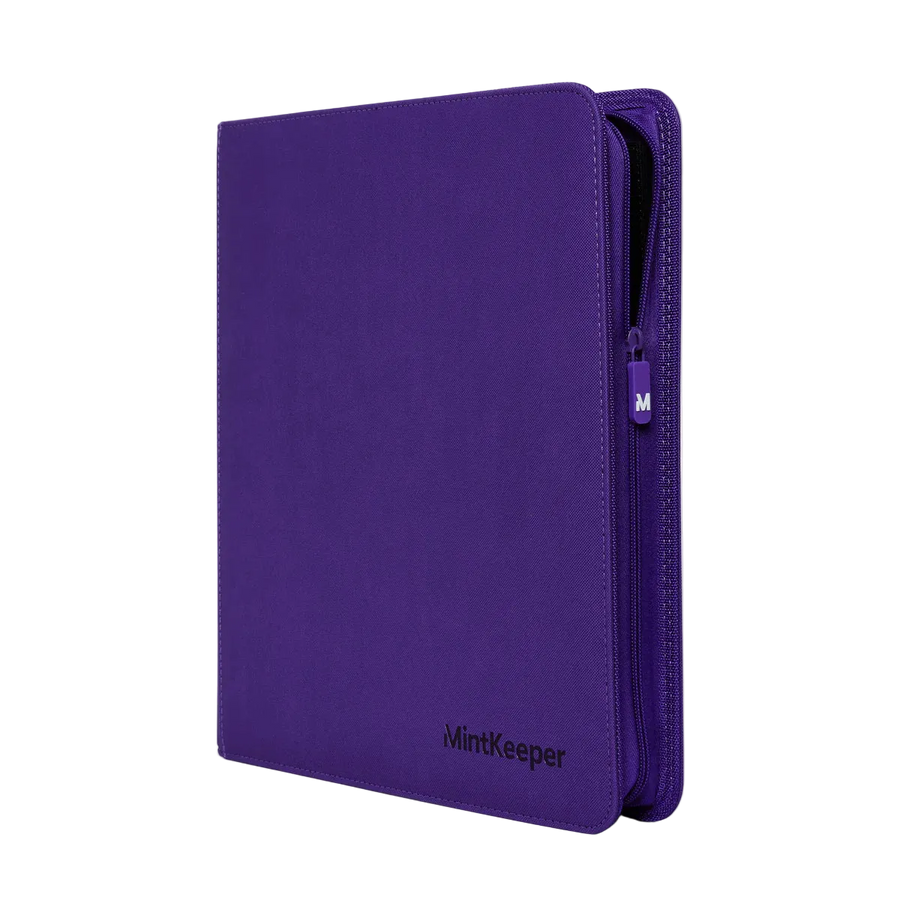 MintKeeper: 12-Pocket Premium Zip Binder (Purple)