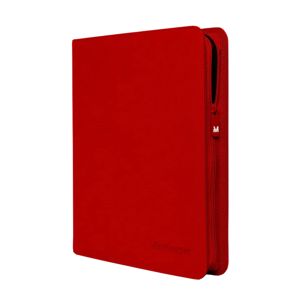 MintKeeper: 12-Pocket Premium Zip Binder (Red)
