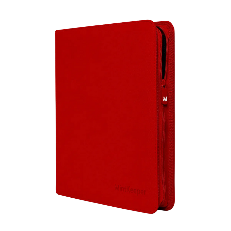MintKeeper: 12-Pocket Premium Zip Binder (Red)