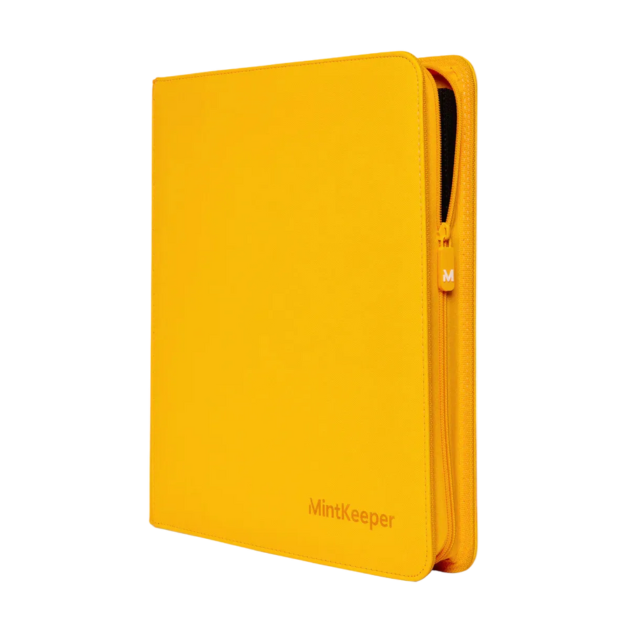 MintKeeper: 12-Pocket Premium Zip Binder (Yellow)