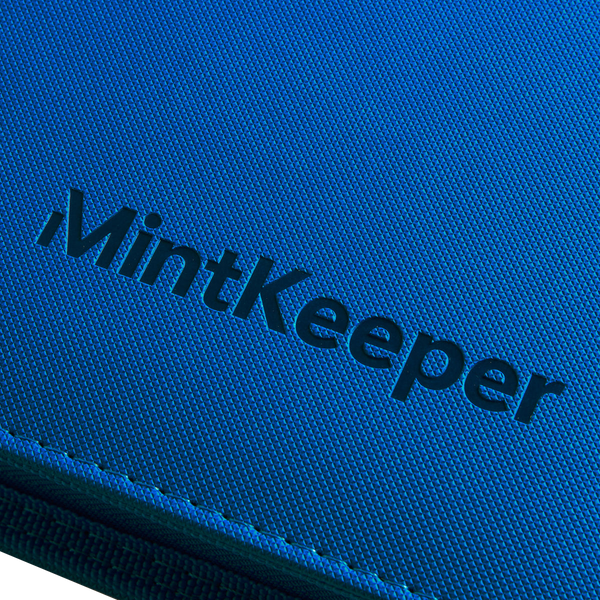MintKeeper: 12-Pocket Premium Zip Binder (Blue)