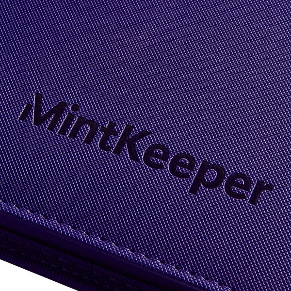 MintKeeper: 12-Pocket Premium Zip Binder (Purple)