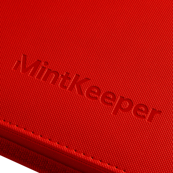MintKeeper: 12-Pocket Premium Zip Binder (Red)