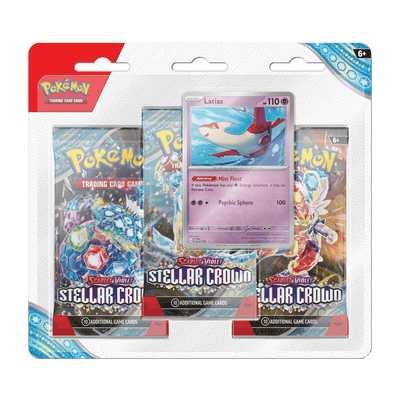 Pokemon TCG: Stellar Crown - 3 Pack Blister (Latias)
