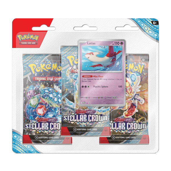 Pokemon TCG: Stellar Crown - 3 Pack Blister (Latias)