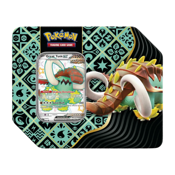 Pokemon TCG: Paldean Fates - 7" Tin - Shiny Great Tusk ex