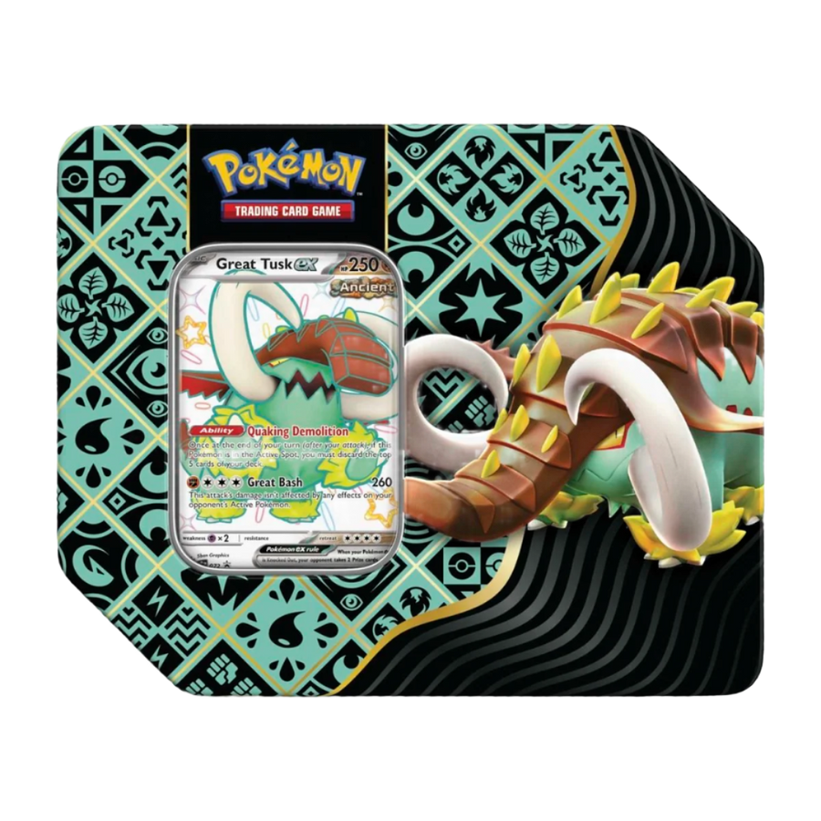 Pokemon TCG: Paldean Fates - 7" Tin - Shiny Great Tusk ex