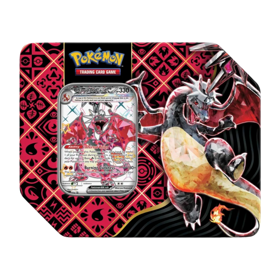 Pokemon TCG: Paldean Fates - 7" Tin - Shiny Tera Charizard ex