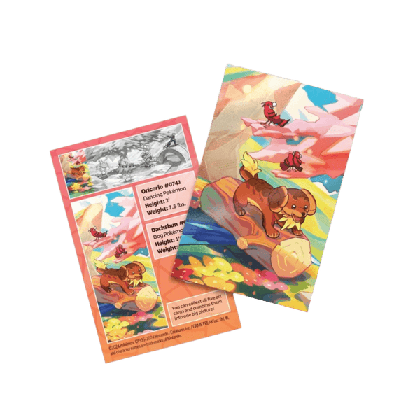 Pokemon TCG: Vibrant Paldea Mini Tin - Oricorio & Dachsbun