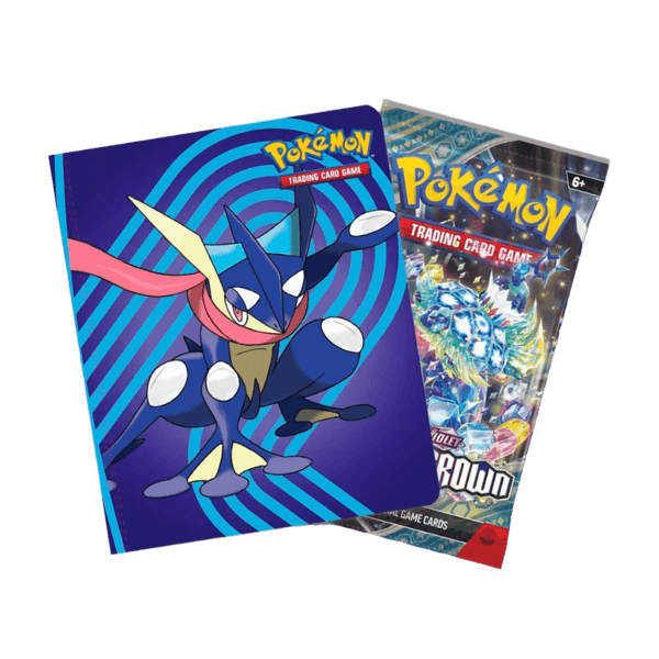 Pokemon TCG: Scarlet & Violet - Greninja & Lapras - Mini Portfolio with Booster Pack