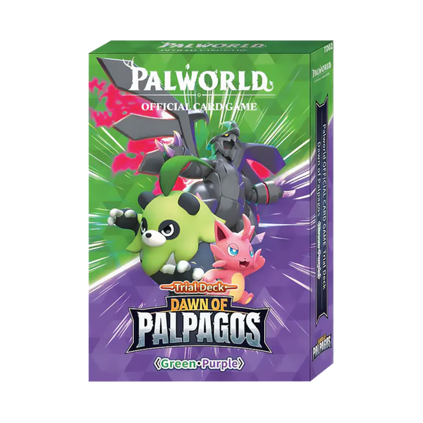 Palworld Official Card Game - Dawn of Palpagos - Trial Deck - Green/Purple