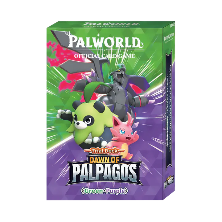 Palworld Official Card Game - Dawn of Palpagos - Trial Deck - Green/Purple