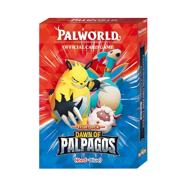 Palworld Official Card Game - Dawn of Palpagos - Trial Deck - Red/Blue