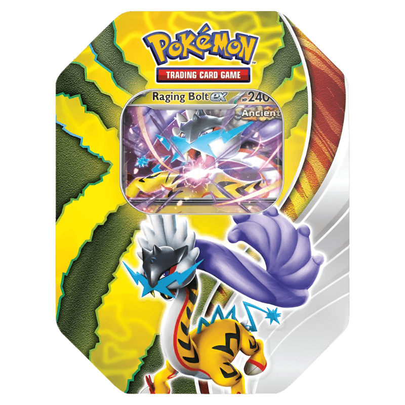 Pokemon TCG: Paradox Destinies Tin (Raging Bolt ex)
